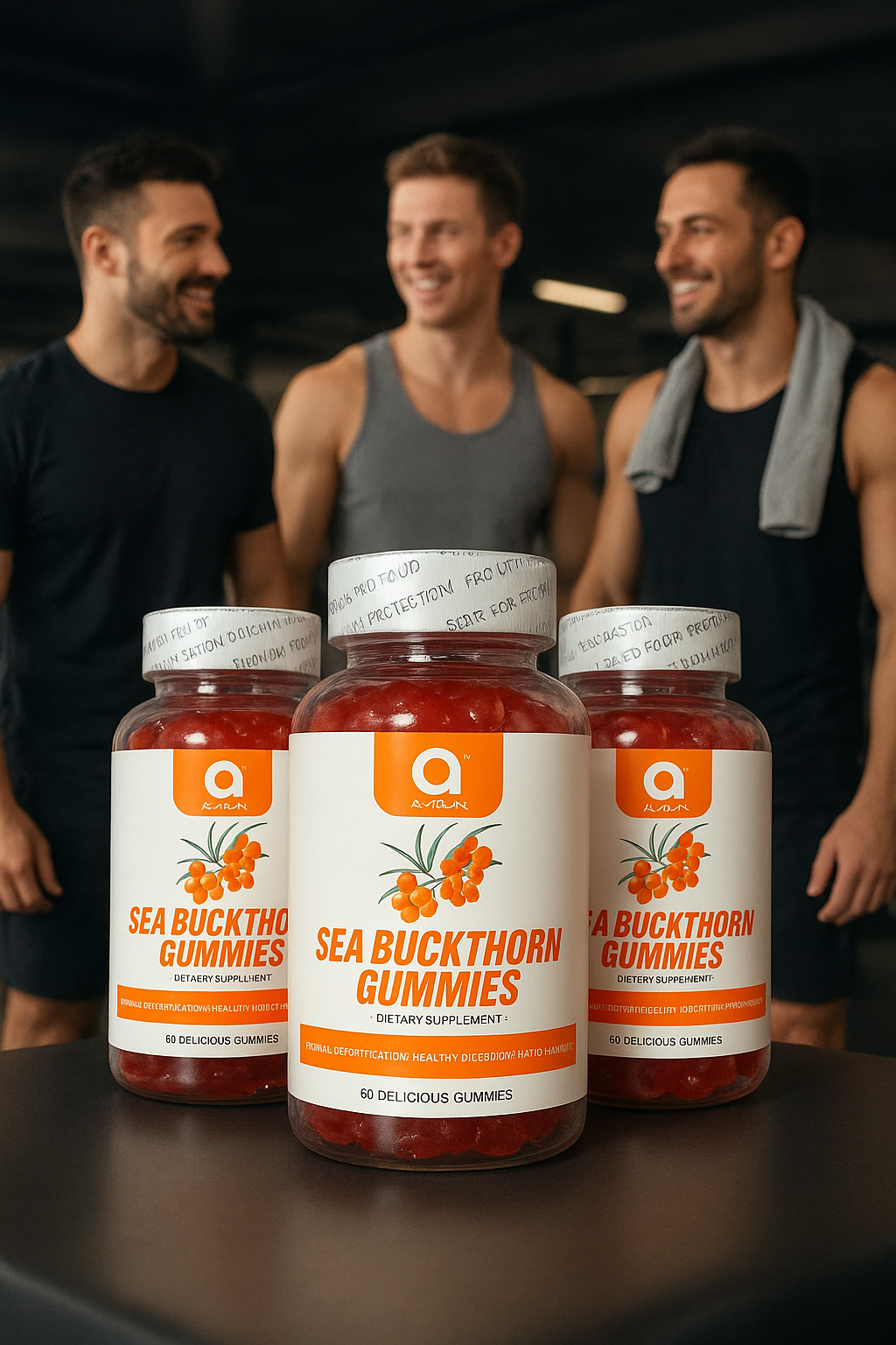 A-RUN Sea Buckthorn Gummies - 60 Delicious Gummies for Natural Detoxification Healthy Digestion & Antioxidant Support Healthcare Supplement Fitness Dietary Edible Vitamin