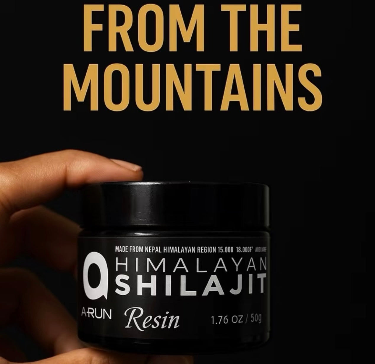 A-RUN Himalayan Shilajit Resin 50g